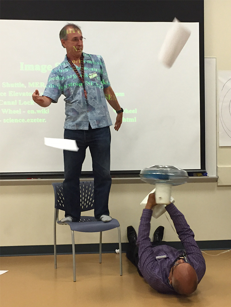 Eddie Goldstein doing a staff training teacher workshop.